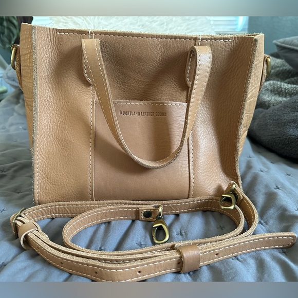 Portland Leather Handbags - Portland Leather Almond Leather Lola Tote